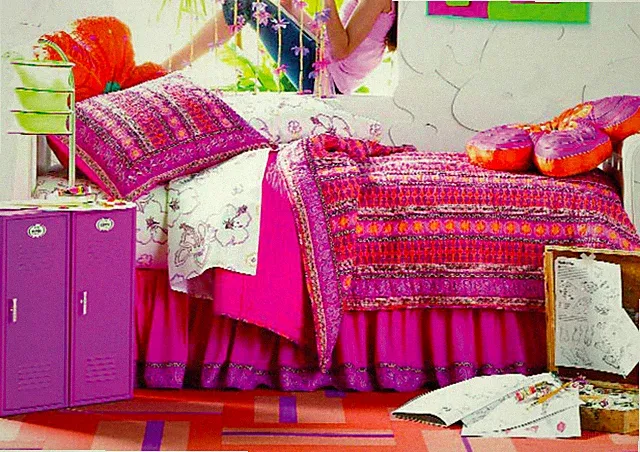 Bombay Kids Pink Paisley Twin Bed Skirt #5883086
