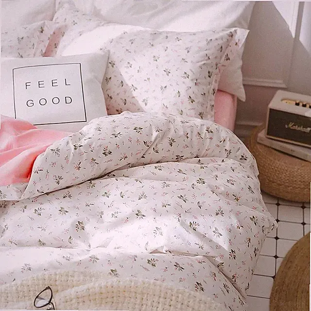 Floral Size Comforter Set, Pink White Pink White Floral Comforter Set