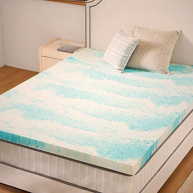 Memory Foam Mattress Topper California King, 4 Inch Thick Gel Infused Cooling To