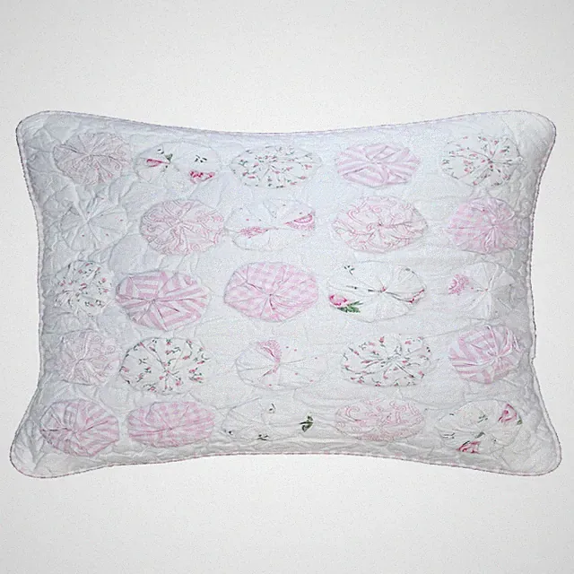 Pink Pom Pom Circles 20" x 26" Standard Pillow Sham