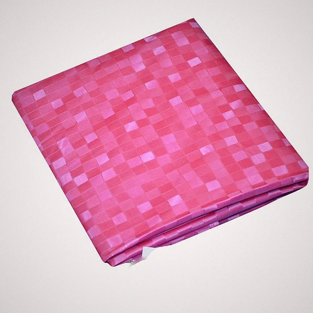 PVC Double Bed Mattress Protector Sheet, Pink, 6.5 X 6 feet
