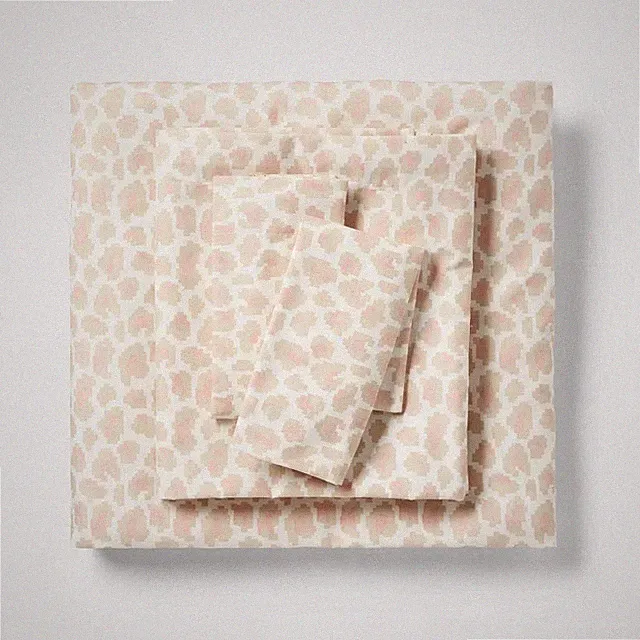 Room Essentials Twin XL Microfiber Sheet Set Pink Leopard Print Size Twin XL