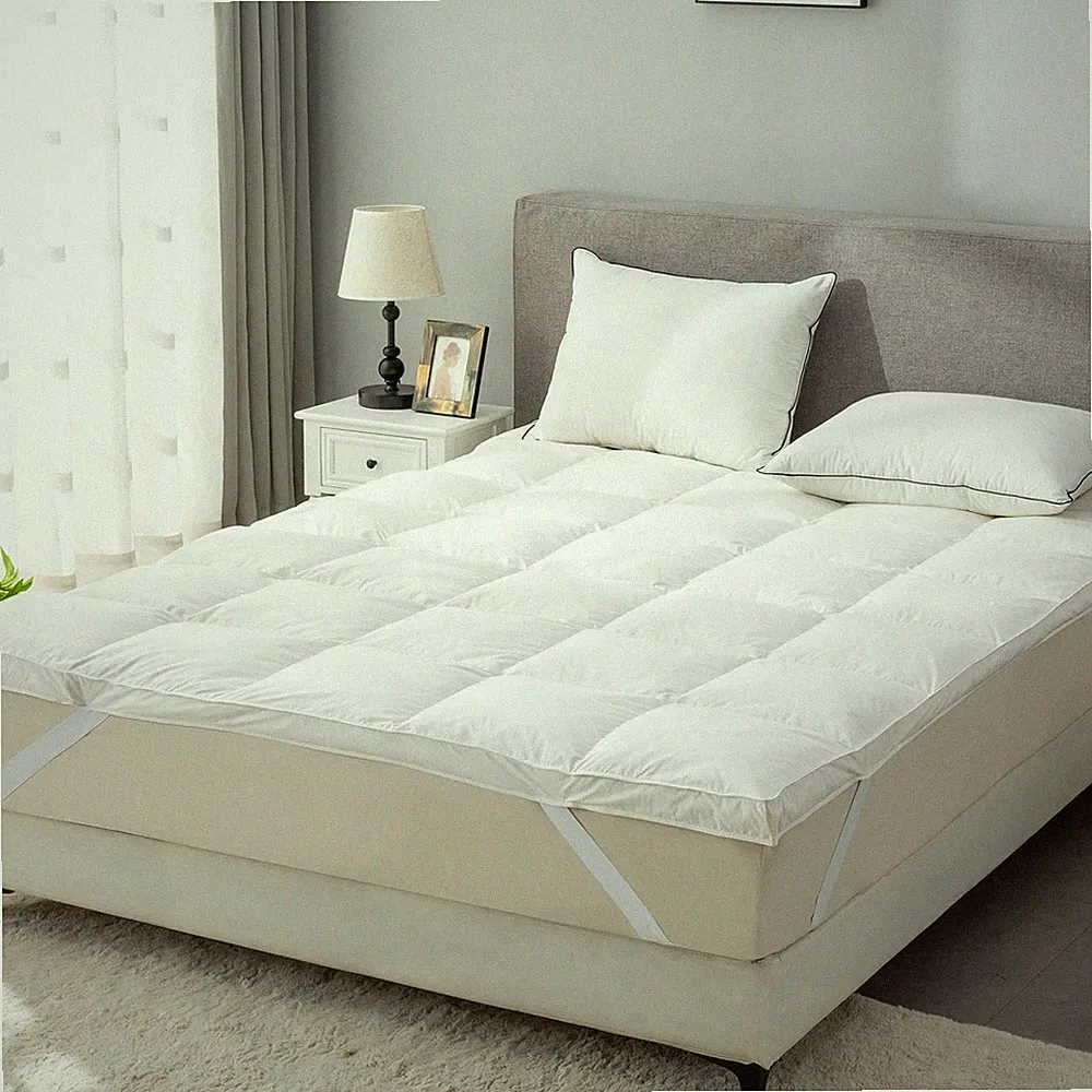 ROSE FEATHER Goose Down Feather Mattress Topper,Queen Down Mattress Protector