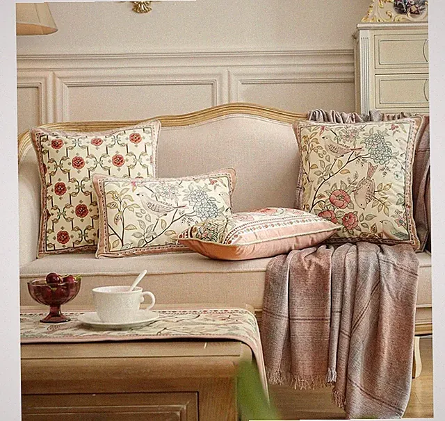 Velvet Euro Sham Decorative Throw Pillow Covers Set Soft Durable 4 Pcs Set